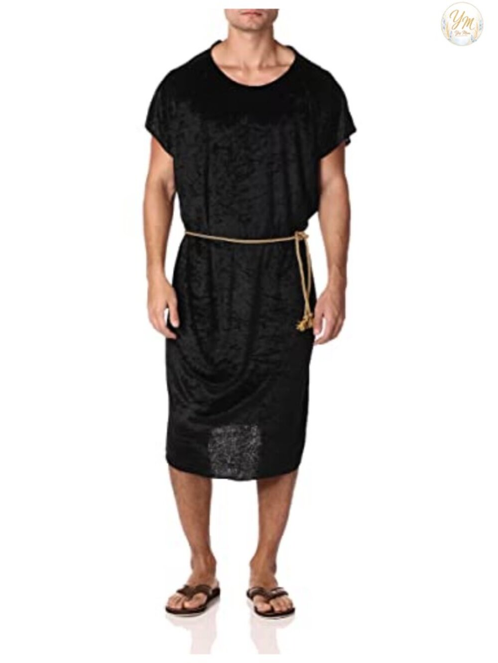 Men's Black Tunic Costume One Size Fits Most Teens Adults
